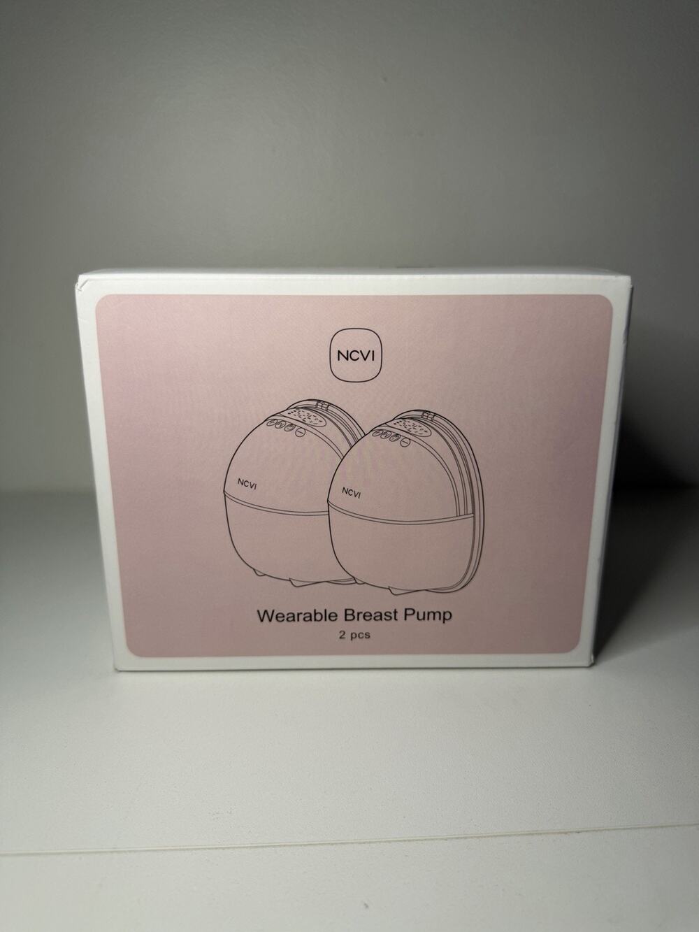 NCVI Portable Hands Free Wearable Breast Pump 2 Pack Travel Size New Sealed